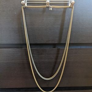 Three Club Monaco long chain necklaces